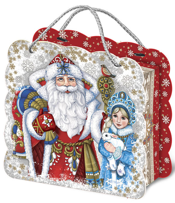 сладкий новогодний подарок Коробочка фигурная Приглашаем в Сказку!