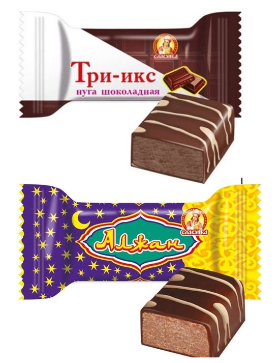 Настоящая нуга  шоколадная / Алжан шоколадное пралине