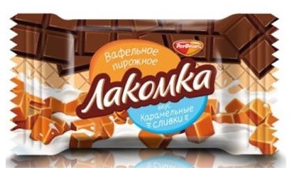 Вафли фас Лакомка орех 30гр