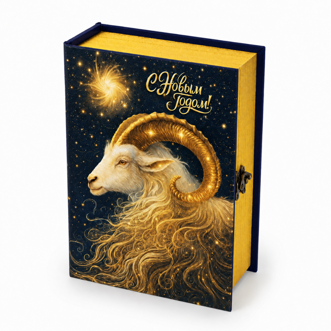сладкий новогодний подарок Книга Золотой баран